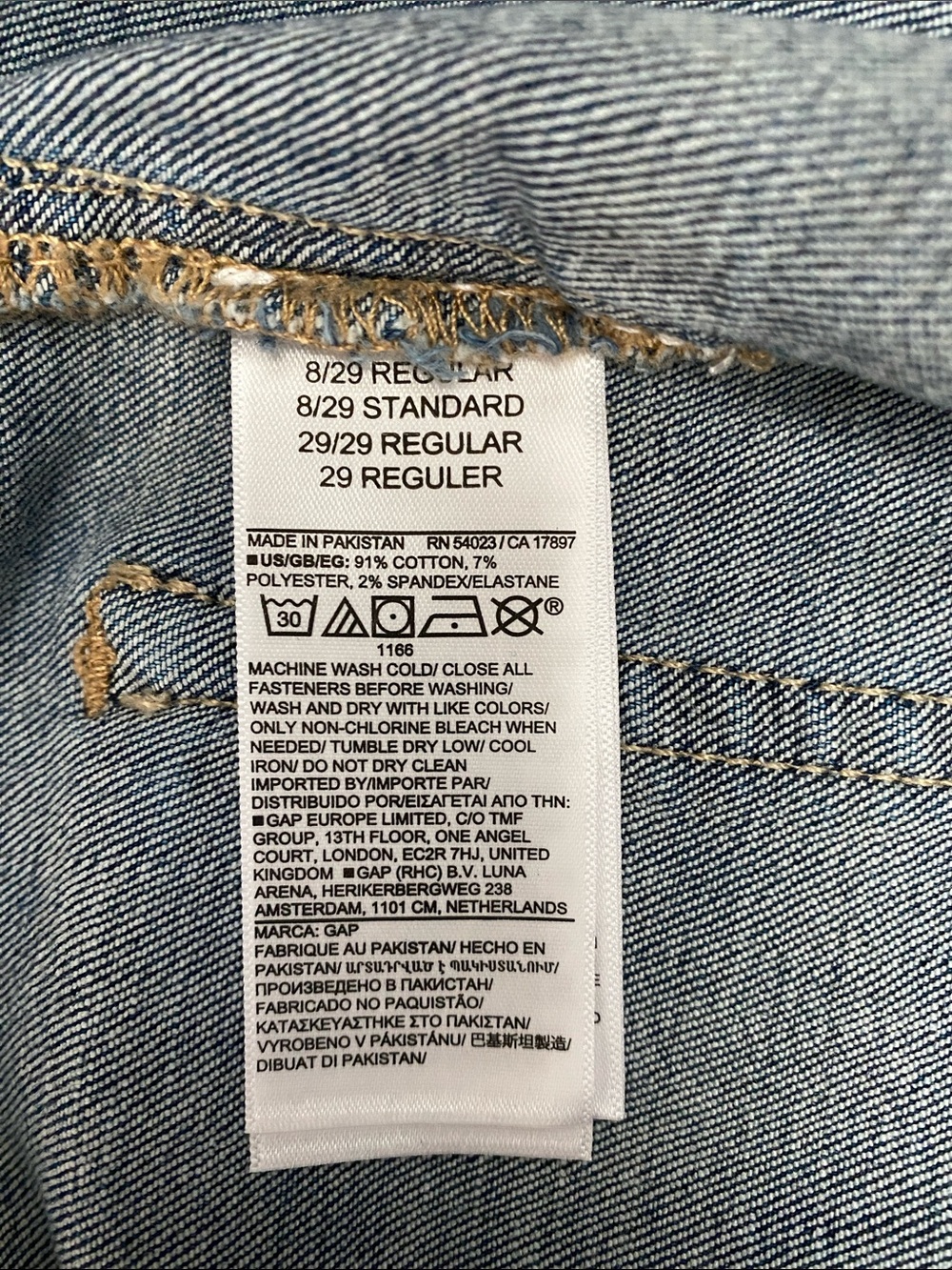 GAP Women's Universal Baby Boot Jeans in Mid Blue - Picture 5 of 5